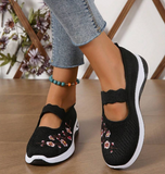 Swobodny oddychający damski poślizg na ortopedycznych trampkach